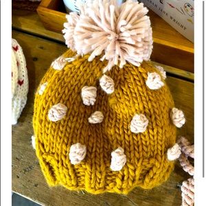Mustard popcorn hat-size 6m